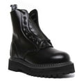 thumbnail image 1 of Grinders Zip & Lace Women's 8 Eyelet Lace With Zip Platform Boots In Black Size 6, 1 of 6