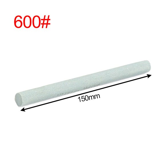 Grinding Block Featuring Green Silicon Carbide Material for Sharpening Round and Triangle Across Grits 240 320 400 600 for Jade and Tool Steel Use (rond 600 Grit)