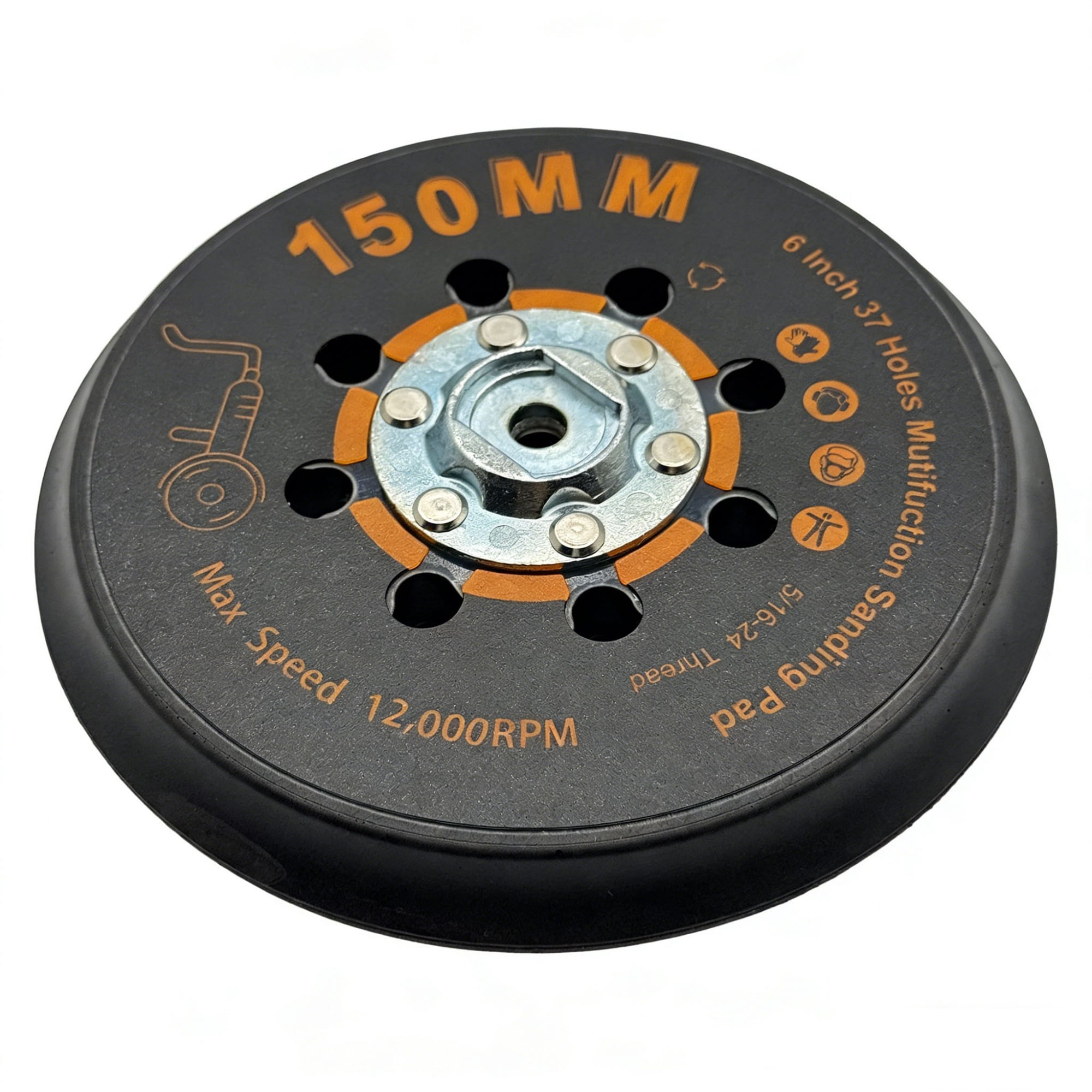 Grinding Disc Track Sanding Machine Sanding Back Plate,6 Inches 37 ...