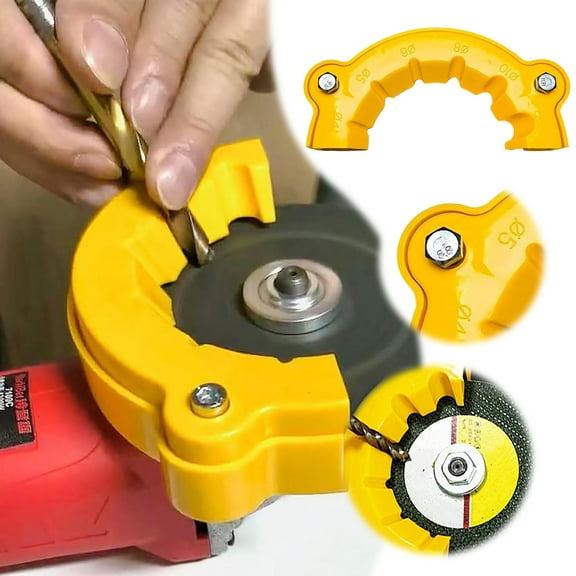 Grinding Head for Grinding Drill Bits - Precision Drill Bit Sharpening Attachment for Angle Grinder - Grinding Head Accessory for Drill Bit Sharpening