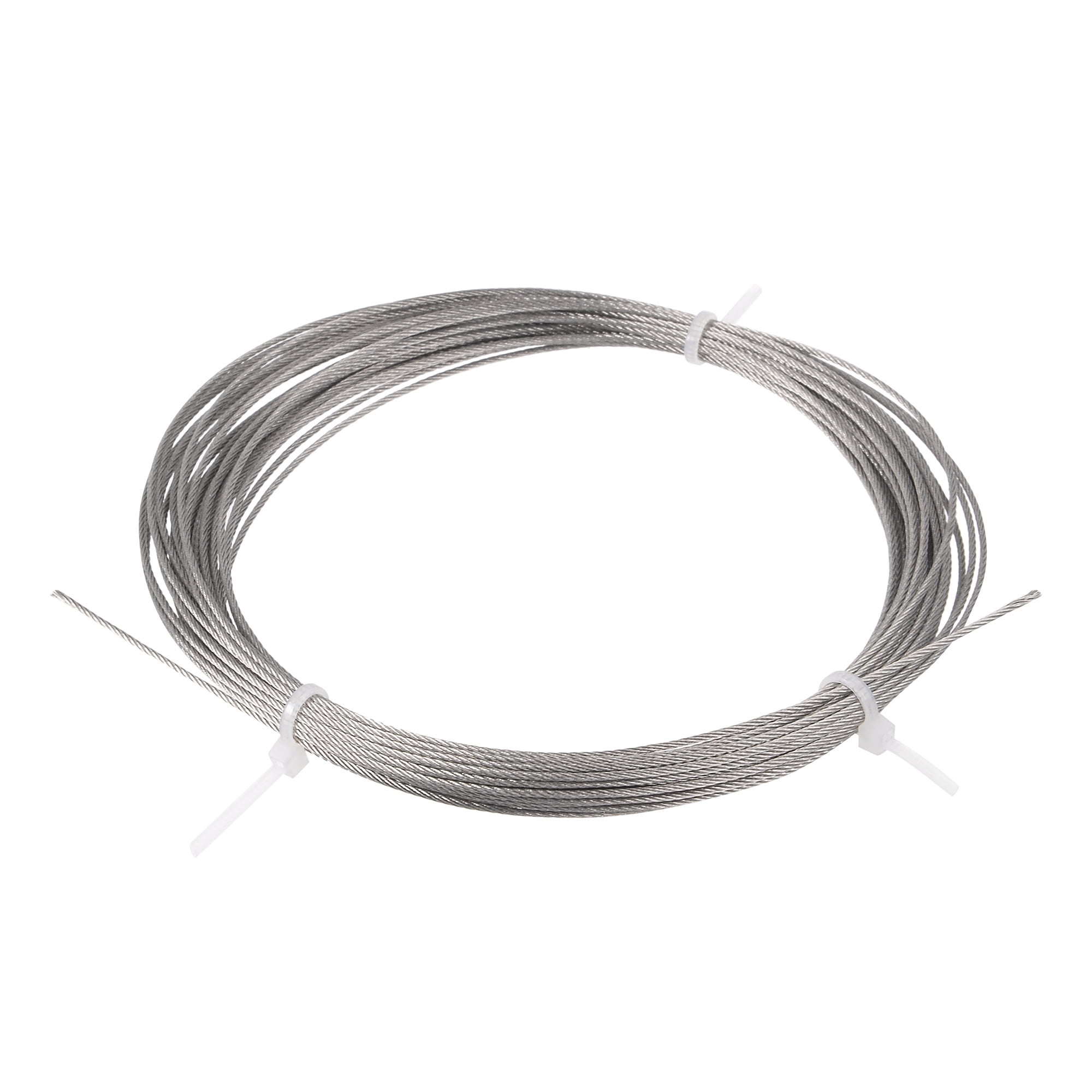 Unique Bargains Grinding Machine 0.03" Dia 394" Long Stainless Steel Wire Rope Cable