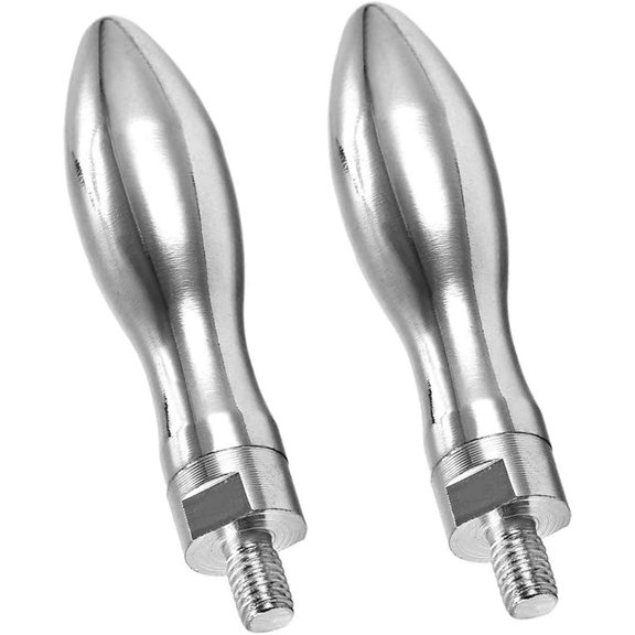 Grinding Machine Handwheel Plated Revolving Handle, Clamping Handles Screw Knobs Handgrips, Threaded Steel Revolving Handle Grip(M8 x 15mm,2Pcs)