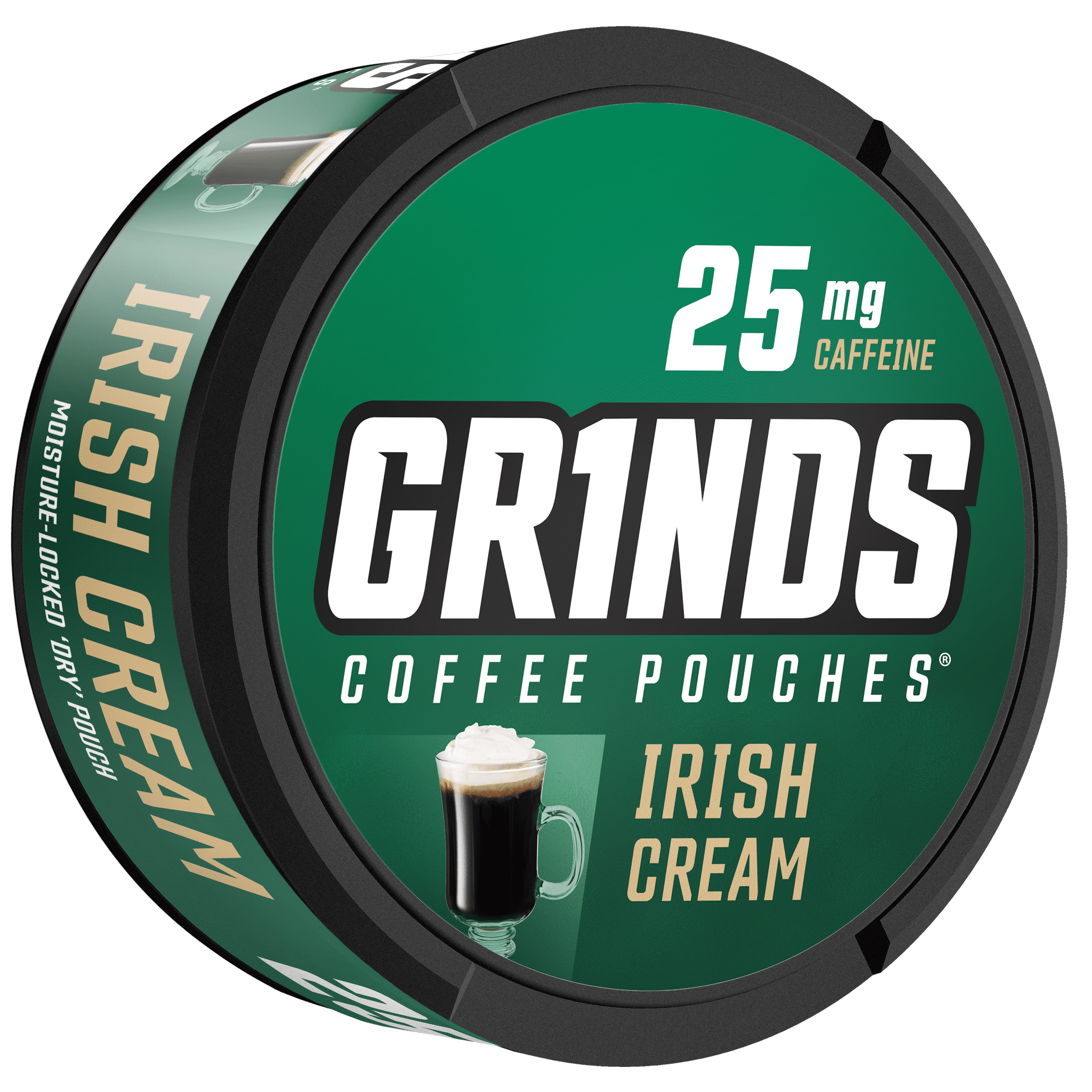 Grinds Coffee Pouches 20 Cans of Irish Cream Tobacco/Nicotine Free