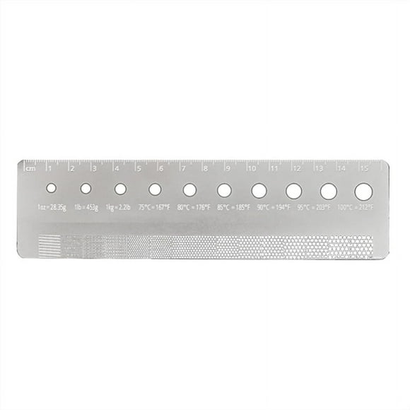 Grinds Reference Card Coffee Grinds Size Ruler Metal Grinds Size Reference Card Essent y9205