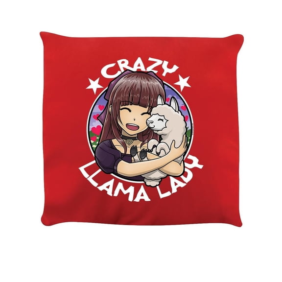 Grindstore Crazy Llama Lady Cushion