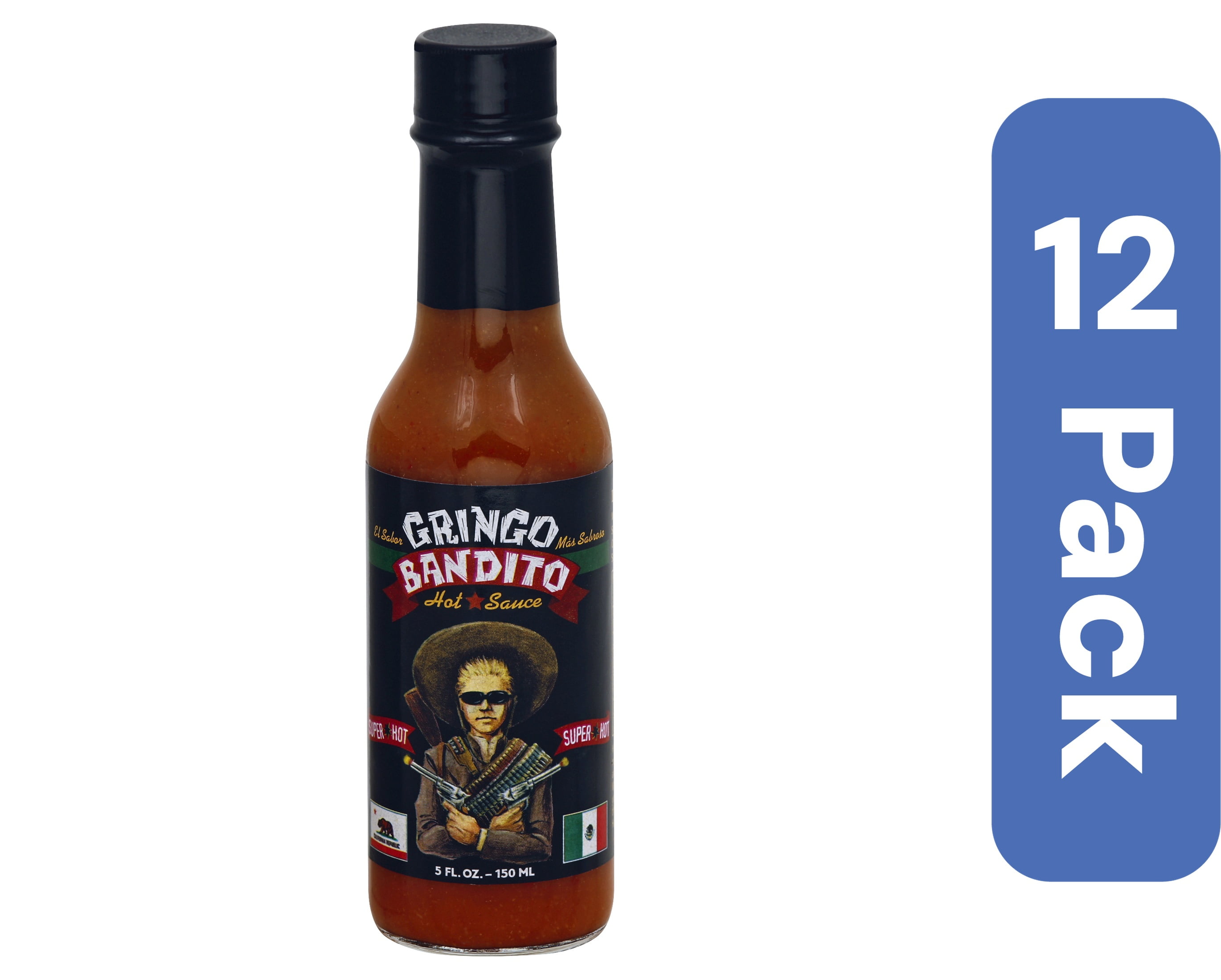 Gringo Bandito Super Hot Sauce 5 fl oz (Pack of 12)