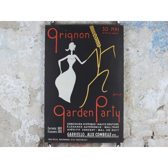 Gringon Garden Party Poster, Unframed Paper Poster 8x10in