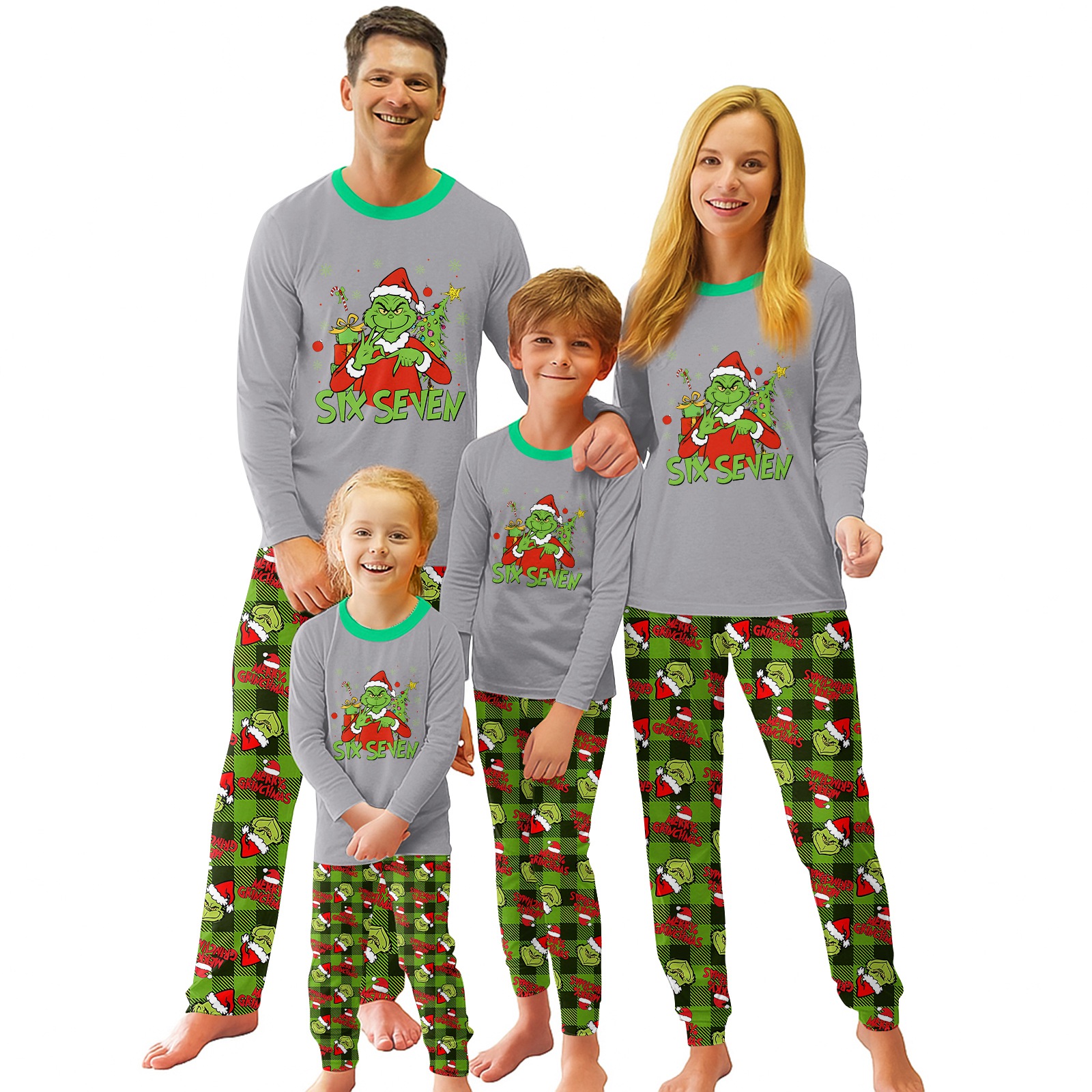 Grinkin Character Matching Family Christmas Pajamas Sets - 2 PC Family ...
