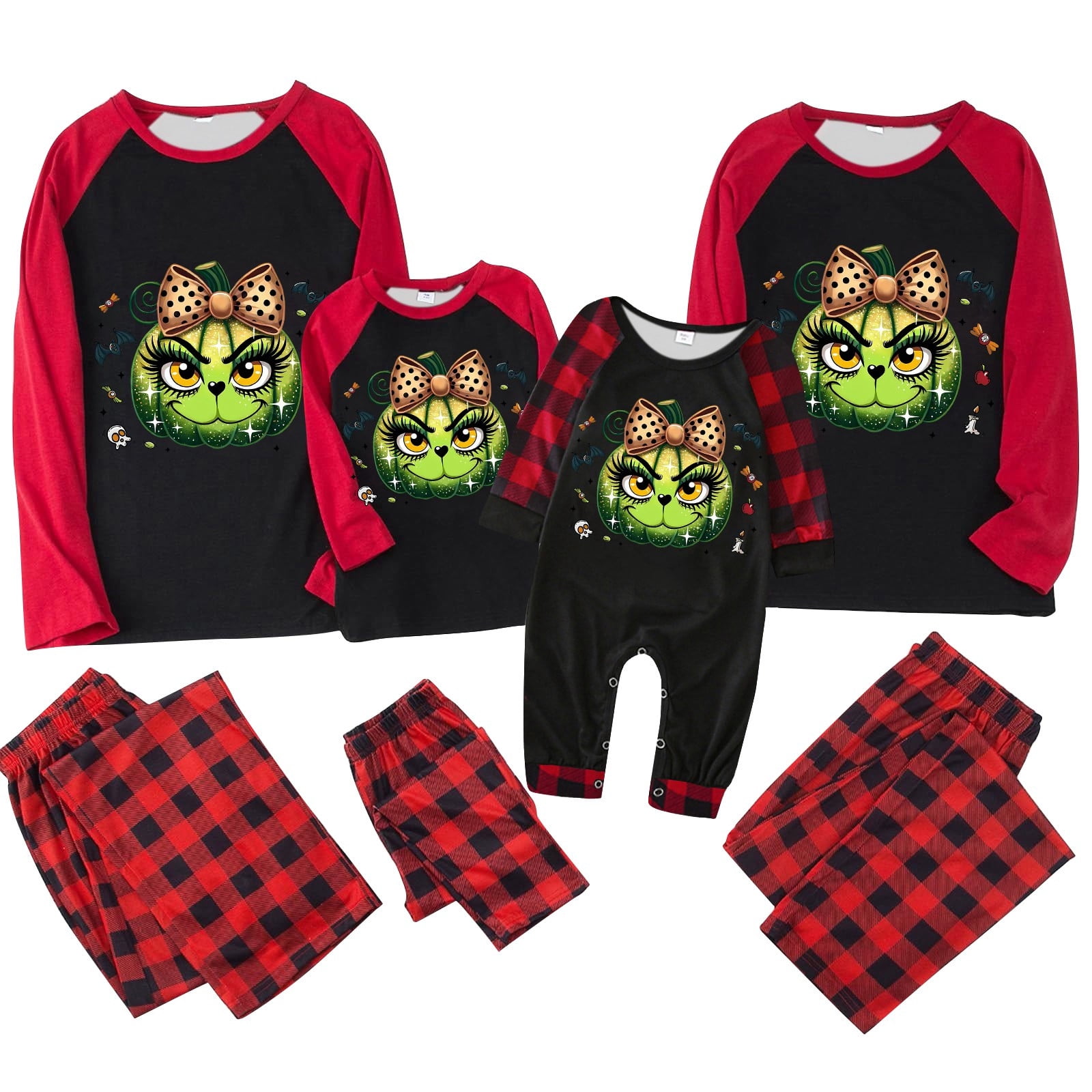 Grinkin Christmas Family Pajamas Matching Sets Matching Family Outfits ...