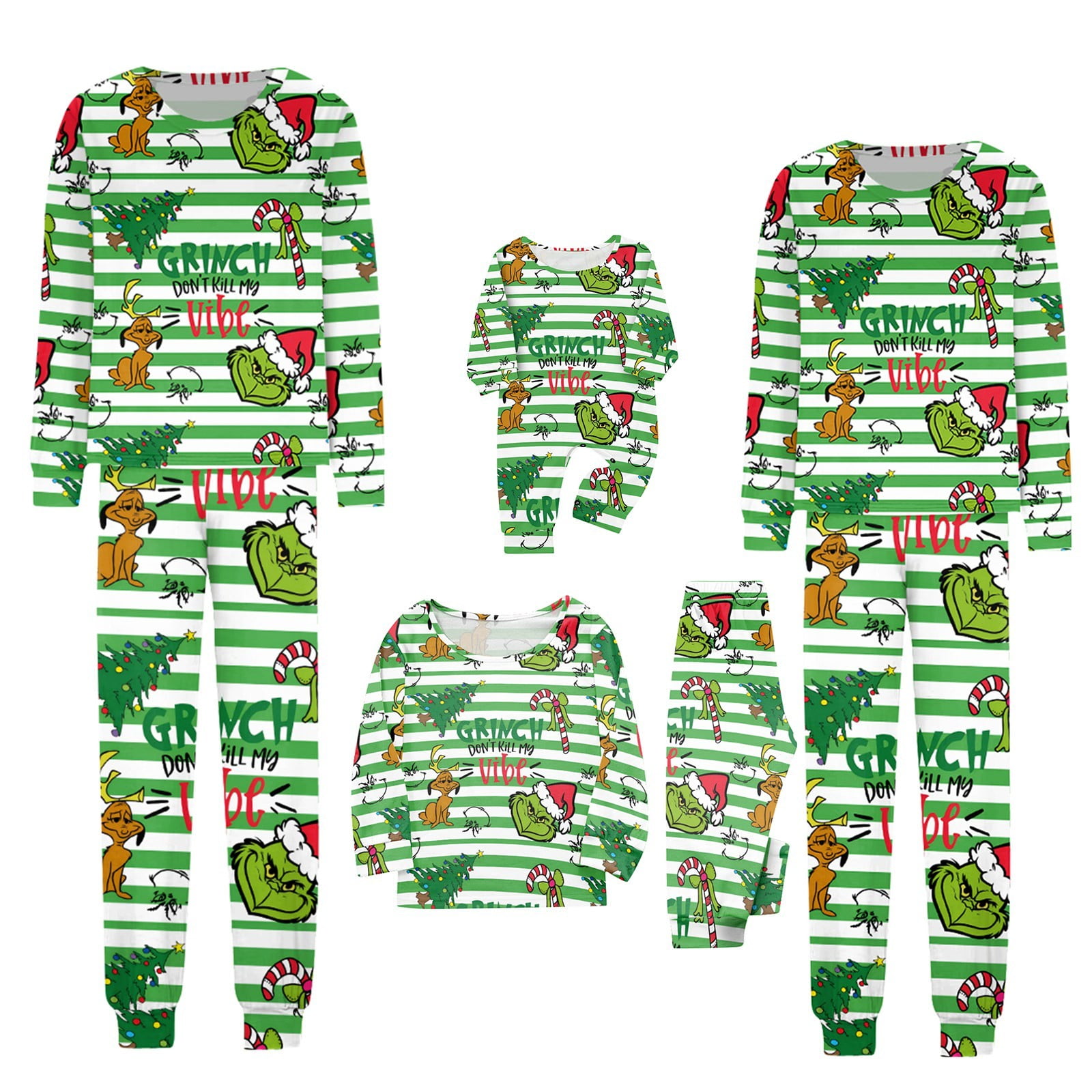 Grinkin Matching Family Pajamas Christmas Onesie, Family-oriented ...
