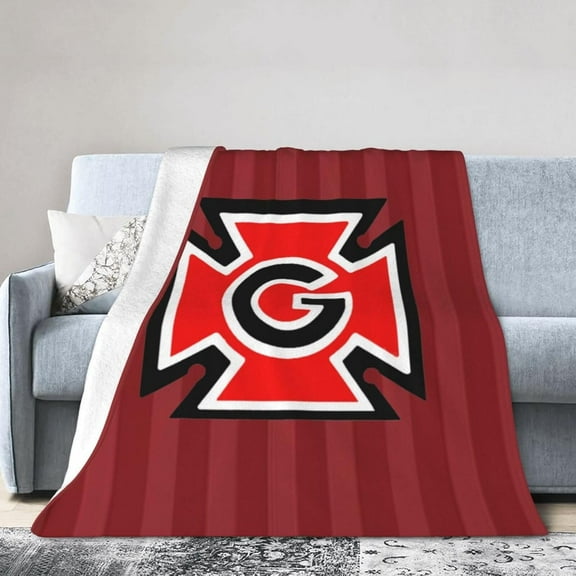 Grinnell A College Logo Fleece Blanket, Very Soft Microfiber Flannel Blanket for Couch Warm and Cozy for All Seasons