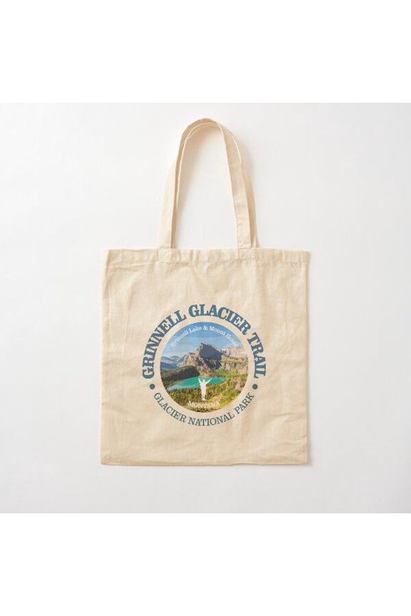 Grinnell Glacier Trail (Obp) Canvas Canvas Tote Bags, Reusable Shopping Bag