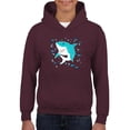 thumbnail image 1 of Grinning Shark Kids Art Hoodie Juniors -Image by Shutterstock,  Medium, 1 of 4