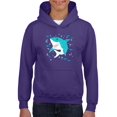 thumbnail image 1 of Grinning Shark Kids Art Hoodie Juniors -Image by Shutterstock,  Small, 1 of 4