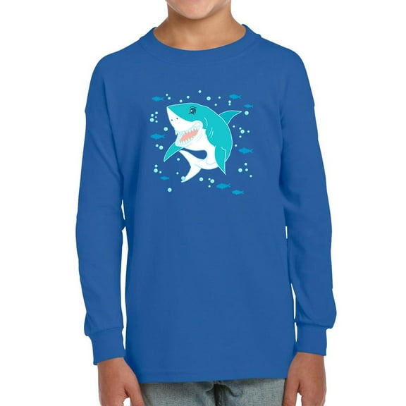 Grinning Shark Kids Art Long Sleeve Toddler -Image by Shutterstock, 5 Toddler