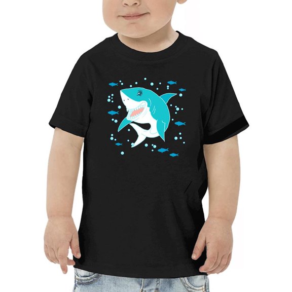 Grinning Shark Kids Art T-Shirt Toddler -Image by Shutterstock,  2 Toddler
