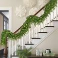 thumbnail image 1 of Grinzy 2PCS 6FT Pre-lit Norfolk Pine Garland with 60 Lights, Extra Full 80 Branches, Realistic Christmas Garland Holiday Greenery for Table Mantle Wall Winter Christmas Decorations, 1 of 18