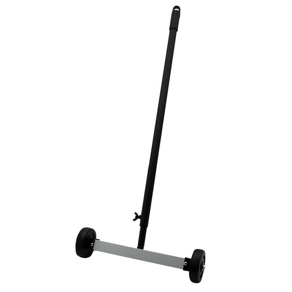 Grip 12" Magnetic Pickup Floor Sweeper - 8 lb Capacity - Extends from 23" to 40" - Easy Cleanup of Yard, Workshop, Garage, Construction Site