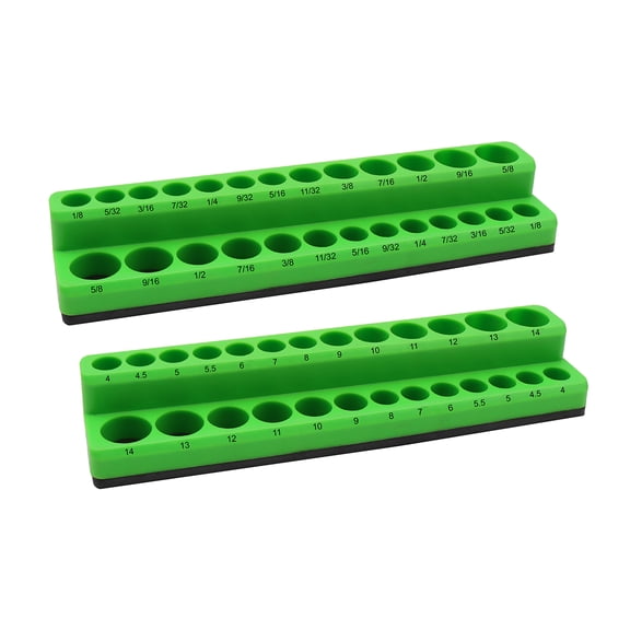 Grip 2 pc Magnetic Socket Holder Sets MM & SAE (1/4 in)
