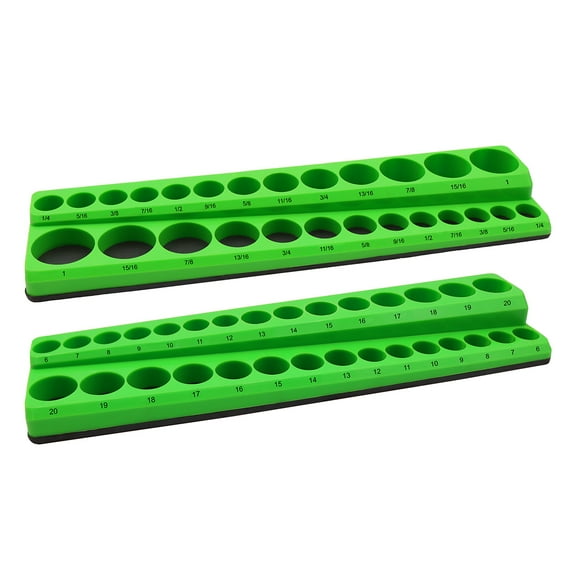 Grip 2 pc Magnetic Socket Holder Sets MM & SAE (3/8 in)