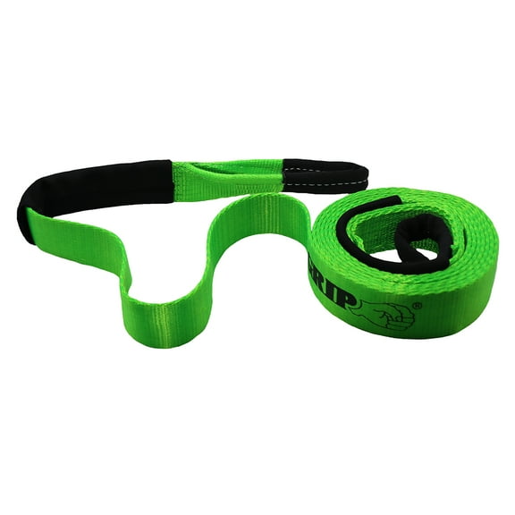 Grip 20 ft x 2" Heavy Duty Recovery Snatch Strap - UV Resistant, Double Stitched Nylon, High Strength Polyester, Reinforced End Loops