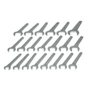 GRIP 21 pc Jumbo Service Wrench Set MM - Sizes from 20 to 50mm - Chrome Plated CRV Steel - Heavy Duty Roll-Up Storage Pouch