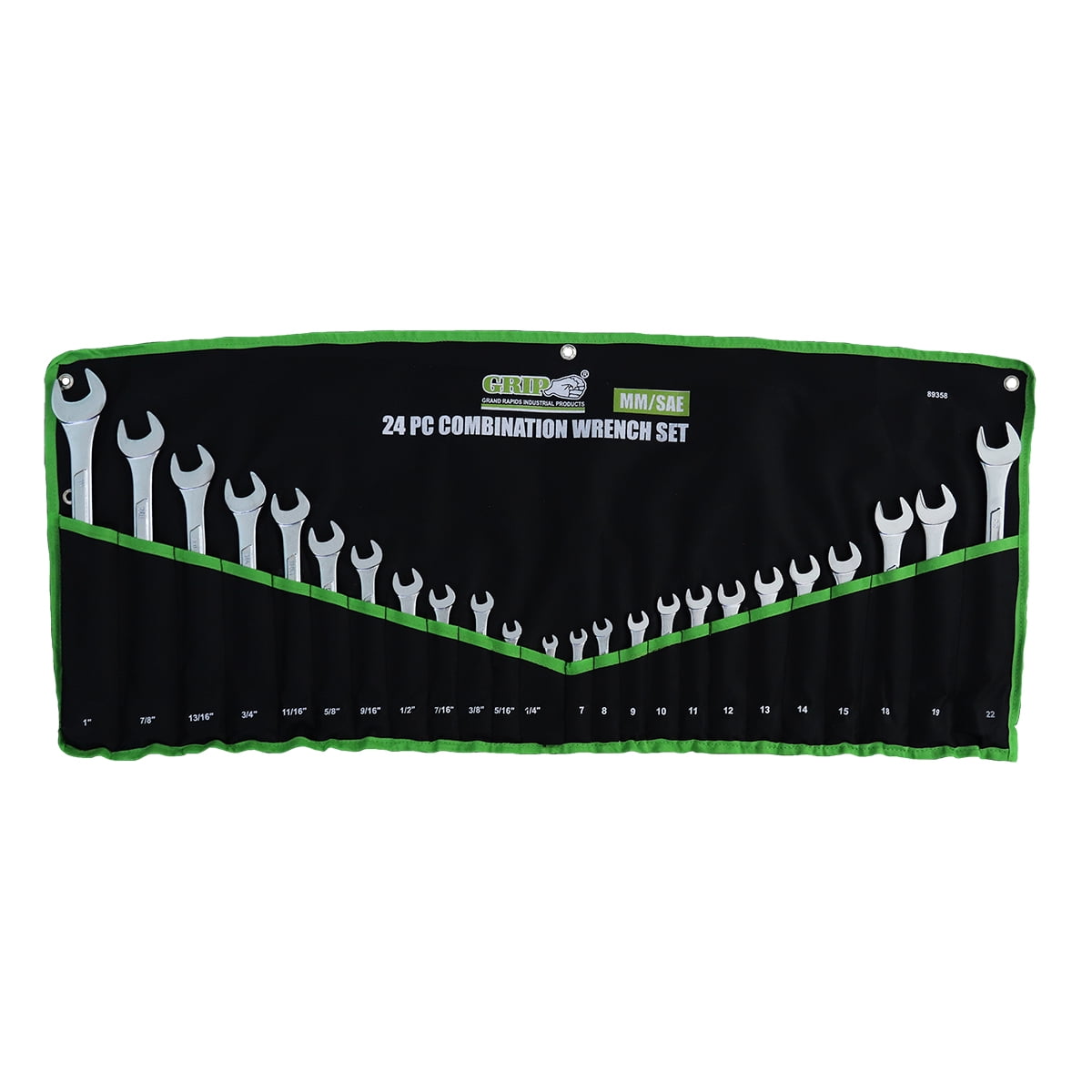 Grip 24 pc Combination Wrench Set SAE/MM