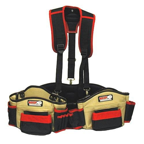 Yellow Carpenter Tool and Nail Bag Set