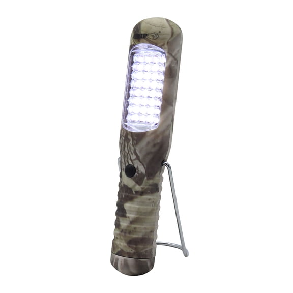 Grip 32 LED Camo Worklight - Includes Magnetic Back, Swivel Stand, and Hook - 80 Lumens