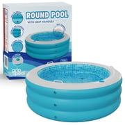 Grip A Pool Inflatable Kiddie Pool Round Blow Up 60" x 22"