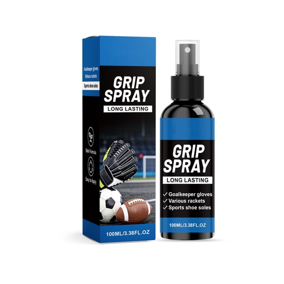 Grip Anti-slip Spray, Boost Performance, Enhance Control and Maximize Grip, for Tennis, Football, Pole Dancing, Basketball, Baseball, Golf, 3.38oz