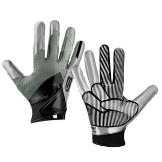 Black $ BAGS Football Gloves