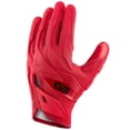 thumbnail image 1 of Grip Boost Raptor 2.0 Red Padded Men's Football Gloves with Boost Plus Grip Technology, 1 of 4