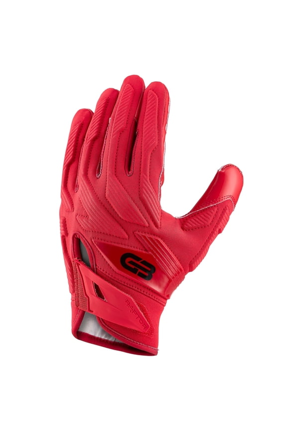 Raptor 2.0 Red Padded Men's Football Gloves with Boost Plus Grip Technology