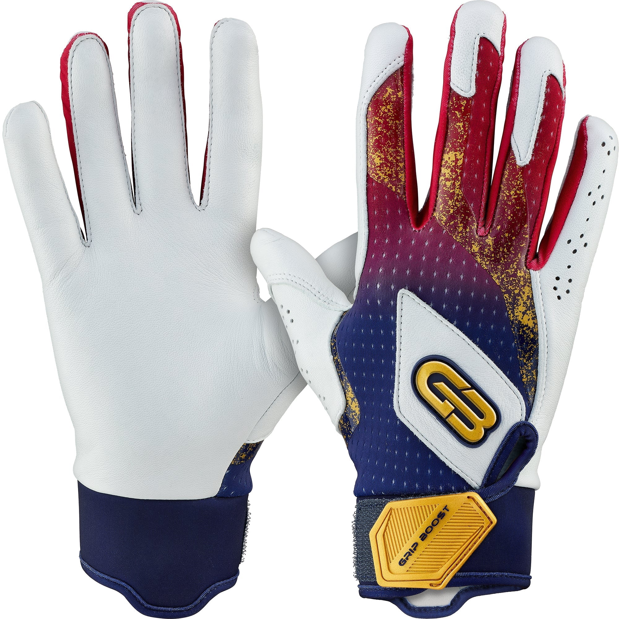 Grip Boost Roses Grip Boost USA Loaded Baseball Batting Gloves with Boost Plus Leather ...