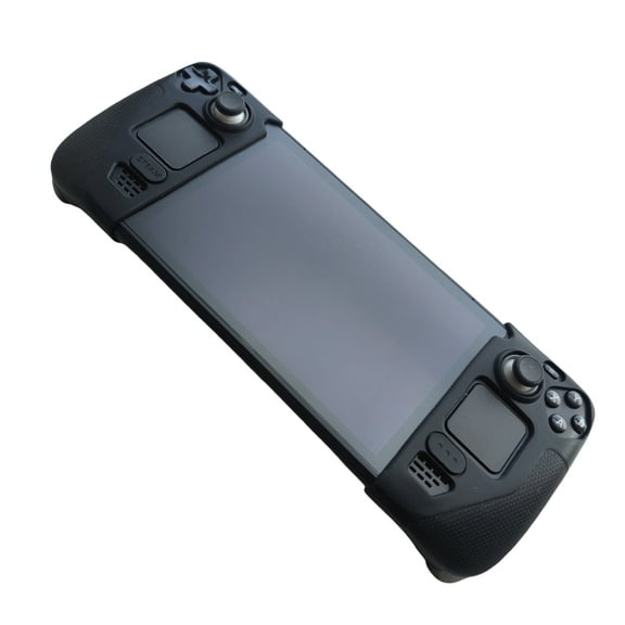 Grip Case Compatible for Steam Deck/OLED, Gaming Console Silicone Grip Protection Cover Anti-Slip Dustproof Handheld Game Machine Handle Grips Sleeve Skin Shell Protector