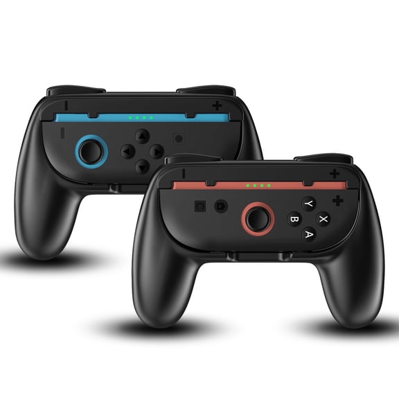 Joy Con Comfort Grips for Nintendo Switch 2 2025,Controller Game Accessories Handheld Joystick Remote Control Holder-2 Pack,Black