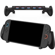 Grip Case for Switch 2, TPU Grip Protective Cover with Ergonomic Grip, with Shock Absorption and Scratch Protection(Black)