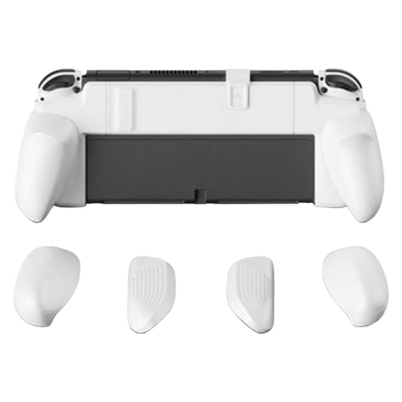 Grip Case for Switch OLED Game Console Ergonomic Grip Protector Case Shell Cover with Replacement Grips Anti Slip Grip