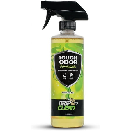 Grip Clean Car Air Freshener for Tough Odor - Odor Absorber & Air Freshener Spray for Dirty Gear, Shoes Helmets, Car Interior Spray & More. New Car Scent Grip Clean - Ultra Heavy Duty