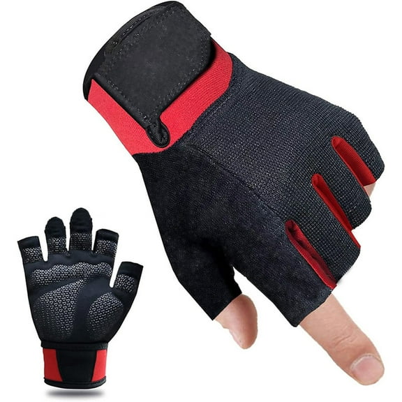 Grip Enhancing Breathable Half Workout Gloves for Optimal Training and Fitness Sessions