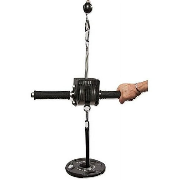 Grip Freak 'Slip Grips' Grip Strengthener w Power Rack Arm & Weight Plate Loader