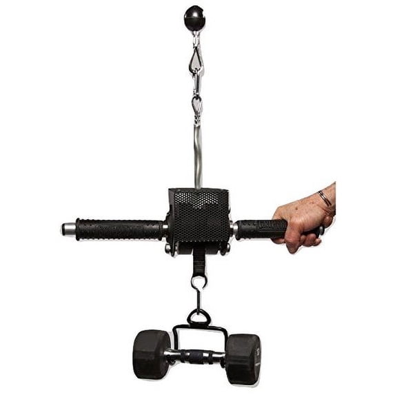 Grip Freak 'Slip Grips' Grip Strengthener with Dumbbell Loading Hook
