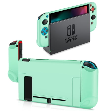 Grip Gel Guards with Thumb Caps Works for Nintendo Switch Joy-Con - Protective Anti-Slip Ergonomic Comfort Controller Grip Case Cover Skin Silicon Works for Joy Con Accessories (Green Blue)