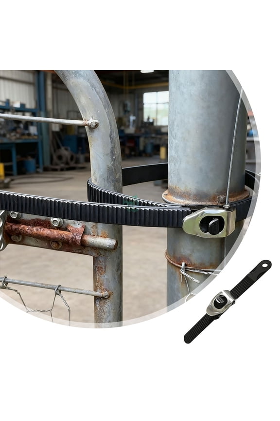 Grip Lock Strap Heavy Duty Grip Lock Strap Adjustable Metal Buckle And Super Strong Flexi Straps Versatile Reusable For Secure Anything Fixing Clip Black 32cm