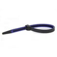 thumbnail image 1 of Grip Lock Ties GLT2908BKBUHB40 8 in. Rubber Lined Zip Ties, Blue - Pack of 40, 1 of 3