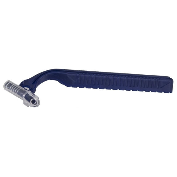 Grip-N-Glide Personal Razor with Lubricating Strip Single Edge Twin Blade Blue 100 per Box DR3879