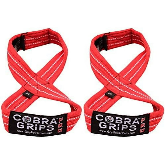 Grip Power Pads Deadlift Straps BEST LIFTING STRAPS ON THE MARKET! Figure 8 Lifting Straps are the #1 choice for power lifters, weightlifters and workout enthusiasts!