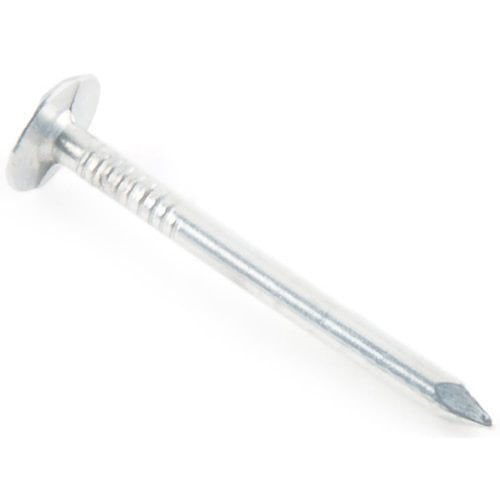 Grip-Rite Electro-Galvanized Roofing Nails - Secure Asphalt Shingles, Insulation Board, and Felt - 1-1/2" - 1 lb Pack - 112EGRFG1