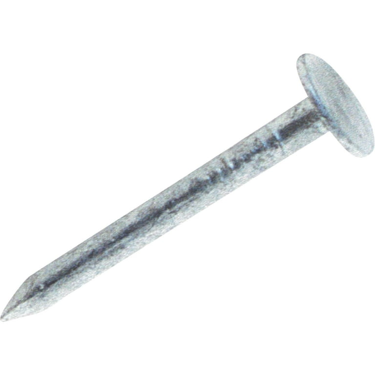 Grip-Rite 1 in. Roofing Hot-Dipped Galvanized Steel Nail Flat Head 50 lb Grip-Rite 1 in. Roofing Hot-Dipped Galvanized Steel Nail Flat Head 50 lb